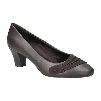 Easy Street Ginnifer Womens Almond Closed Toe Stiletto Heel Pumps In Brown