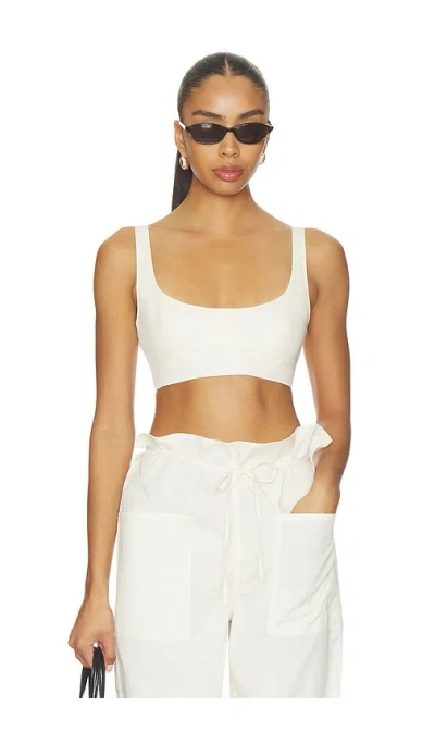 Eaves Syra Bra Top In Off White