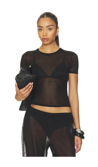 Eaves Wrenley Knit Tee In Black