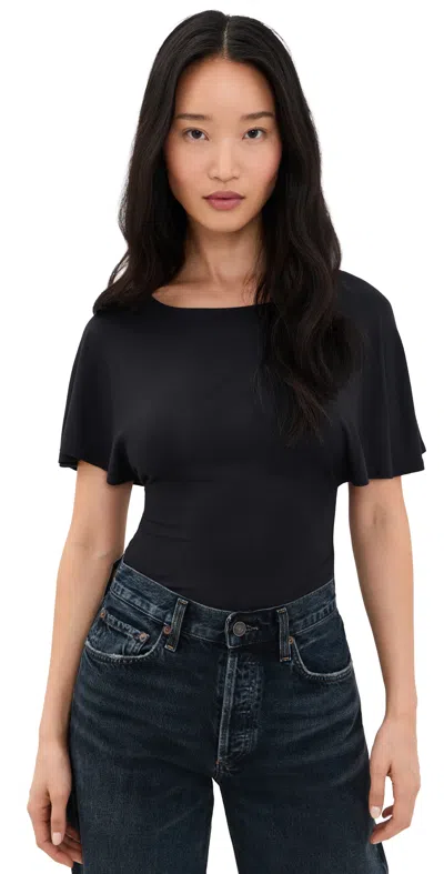 Eb Denim Raven Batwing Top Black