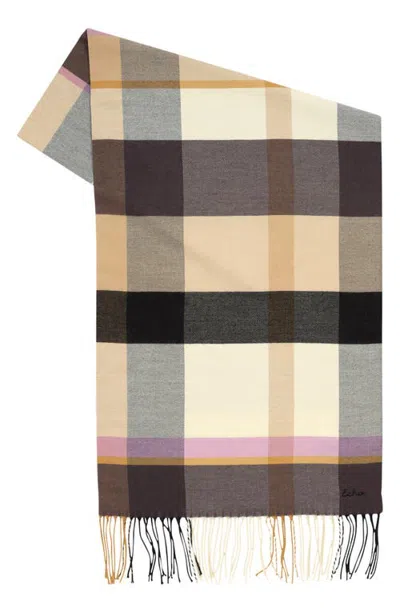 Echo Cubist Plaid Scarf In Multi