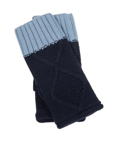 Echo Modernist Block Handwarmers In Blue