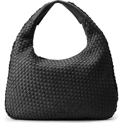 Écotorie Ecotorie San Angelo Leather Hobo Bag In Black