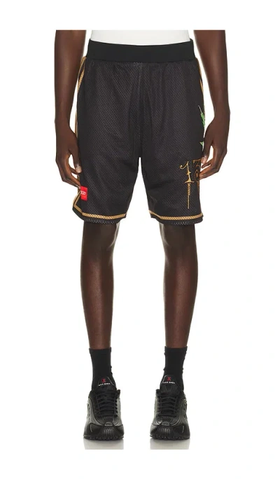 Ed Hardy By Appointment Only Weed Skull Short In Black
