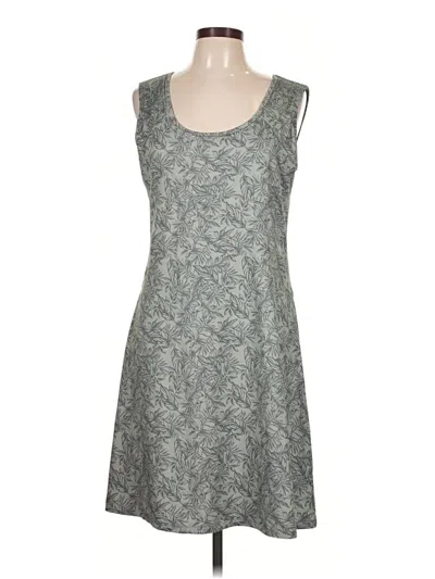 Pre-owned Eddie Bauer Casual Dress In Gray