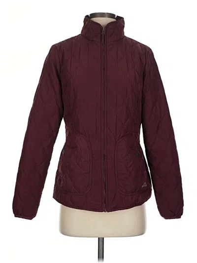 Pre-owned Eddie Bauer Jacket In Burgundy
