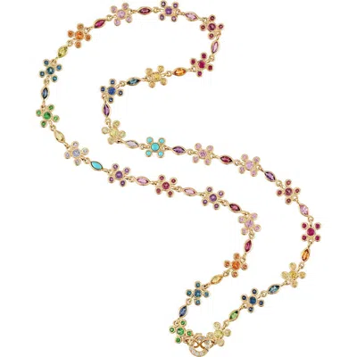 Eden Presley In Sync Gold Sapphire Necklace