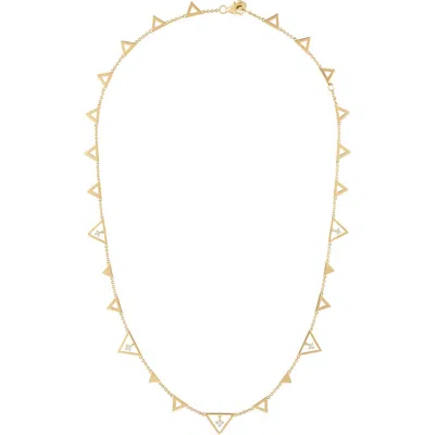 Eden Presley Shine Gold Diamond Triangle Necklace