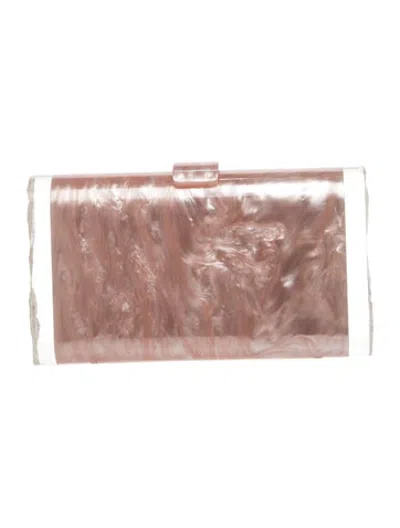 Pre-owned Edie Parker Acrylic Clutch In Pink