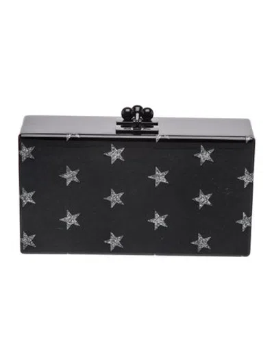 Pre-owned Edie Parker Acrylic Minaudière In Black
