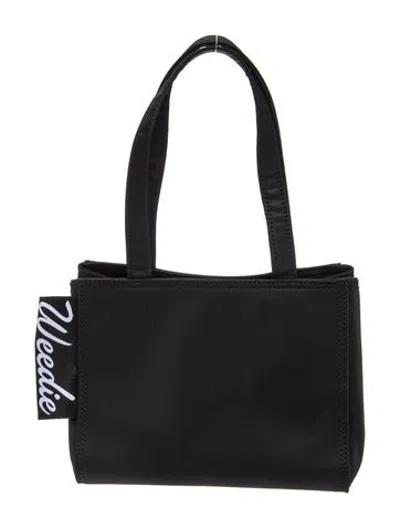 Pre-owned Edie Parker Nylon Shoulder Bag In Black