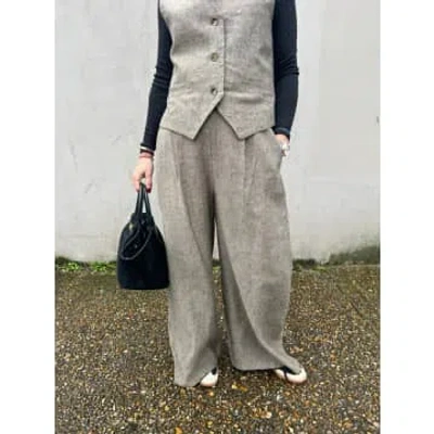 Ediit Wide Trousers In Gray