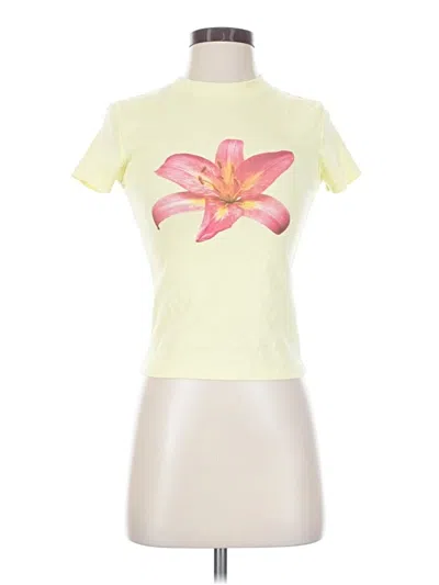 Pre-owned Edikted Short Sleeve T-shirt In Yellow