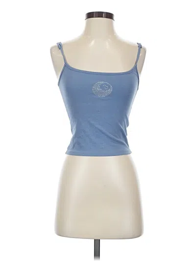 Pre-owned Edikted Tank Top Blue Strapless Neckline Tops