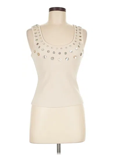 Pre-owned Edikted Tank Top Ivory Strapless Neckline Tops