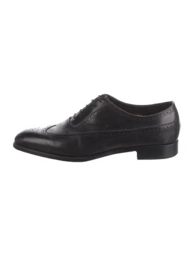 Pre-owned Edward Green Leather Brogues In Black