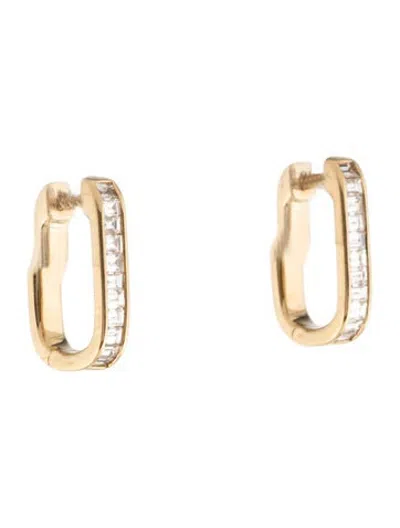 Pre-owned Ef Collection 14k Jumbo Lola Hoop Earrings In Multicolor