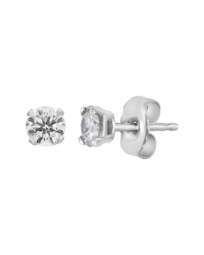 Effy Fine Jewelry 14k 0.33 Ct. Tw. Diamond Earrings In Metallic