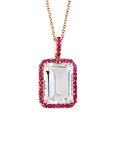 Effy Fine Jewelry 14k Rose Gold 10.00 Ct. Tw. Gemstone Pendant