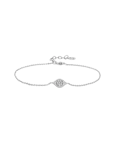 Effy Fine Jewelry Silver 0.16 Ct. Tw. Diamond Bracelet In Metallic