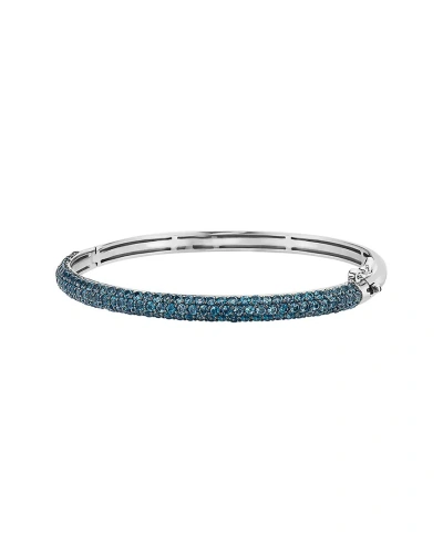 Effy Fine Jewelry Silver 4.23 Ct. Tw. London Blue Topaz                               Bangle Bracele In Metallic