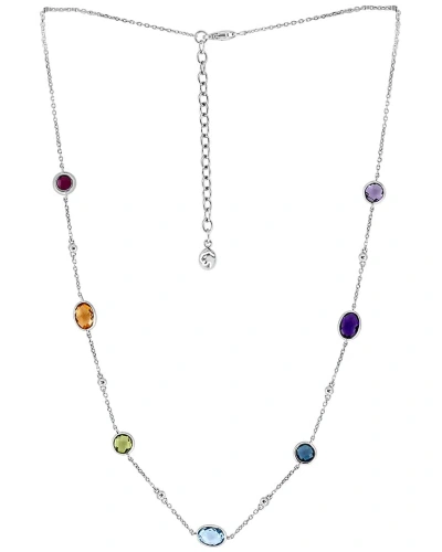 Effy Fine Jewelry Silver 4.90 Ct. Tw. Gemstone Necklace In Metallic