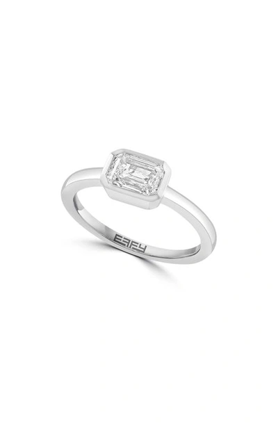 Effy Lab Grown Diamond Ring In White Gold