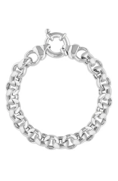 Effy Sculpted Statement Link Bracelet In Sterling Silver In Metallic Silver