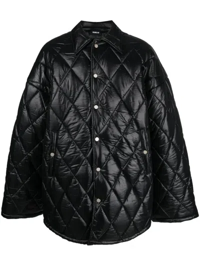 Egonlab Diamond-quilted Jacket In 黑色