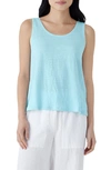 Eileen Fisher Organic Linen Tank In Clear Water