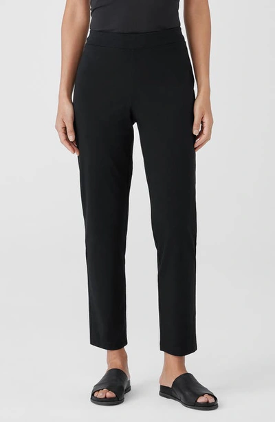Eileen Fisher Slim Ankle Pants In Black