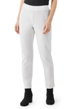 Eileen Fisher Slim Ankle Stretch Crepe Pants In White