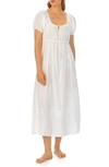 Eileen West Lace Trim Cotton Lawn Ballet Nightgown In White