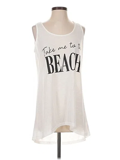Pre-owned Ekouaer Sleeveless T-shirt In White
