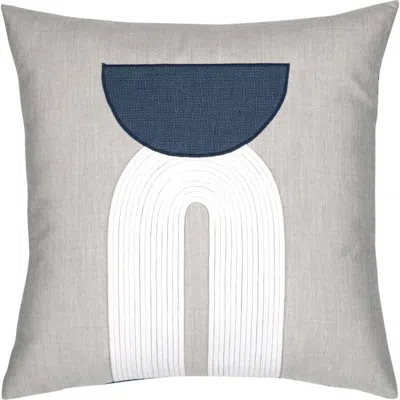 Elaine Smith Modern Balance Indoor & Outdoor Woven Accent Pillow In Gray