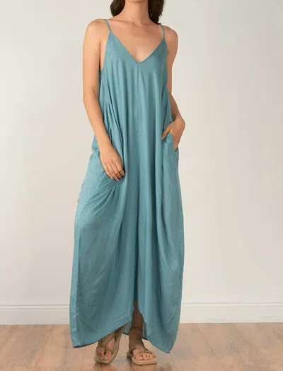 Elan Maxi Dress In Jade In Blue