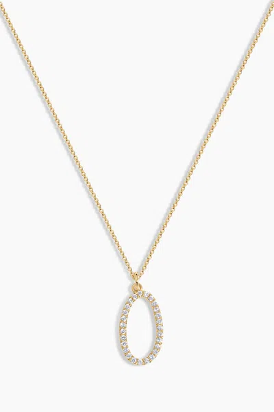 Electric Picks Just My Type Initial Necklace In Gold - O