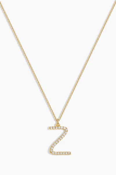 Electric Picks Just My Type Initial Necklace In Gold - Z