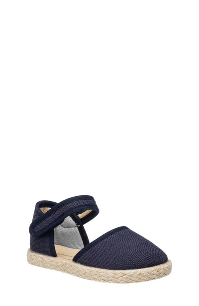 Elephantito Girls' Linen Classic Espadrille - Toddler, Little Kid In Navy