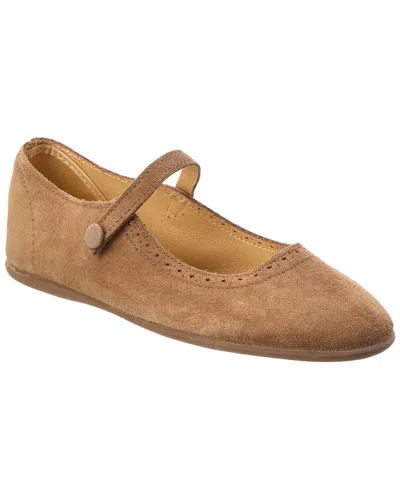 Elephantito Kids' Suede Mary Jane In Brown