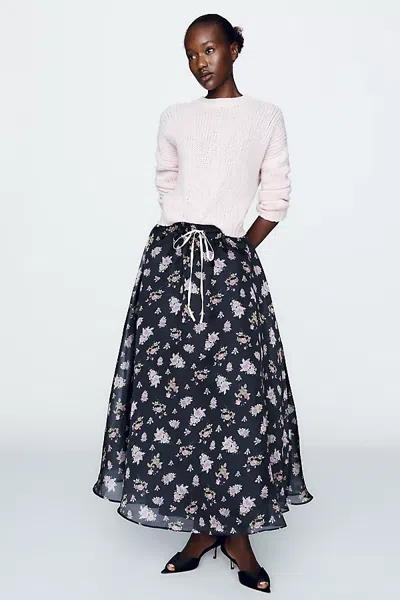 Elevator Disco Rebecca Midi Skirt In Multi