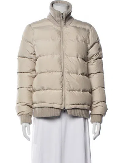 Pre-owned Eleventy Down Jacket In Neutrals