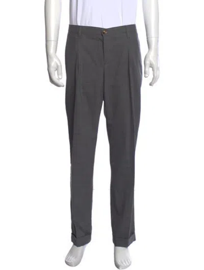 Pre-owned Eleventy Dress Pants In Grey