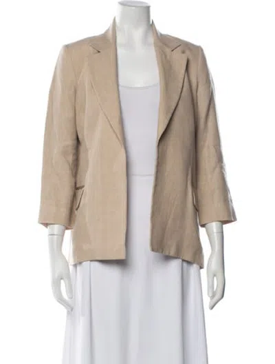 Pre-owned Eleventy Linen Blazer In Neutrals