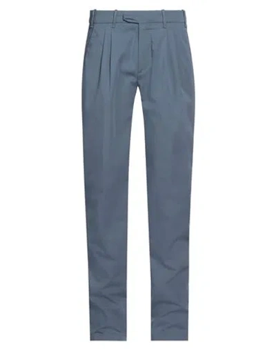 Eleventy Man Pants Grey Size 28 Cotton, Silk, Elastane In Blue