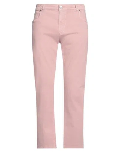 Eleventy Man Pants Pink Size 30 Cotton, Elastane