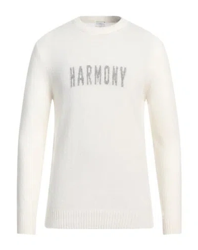 Eleventy Man Sweater White Size L Cashmere, Silk, Polyester