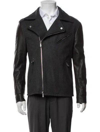 Pre-owned Eleventy Moto Jacket In Grey