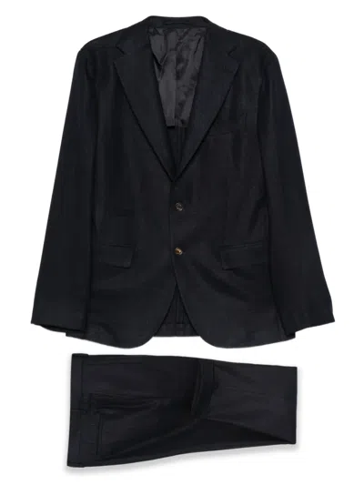 Eleventy Single-breasted Suit In Blue