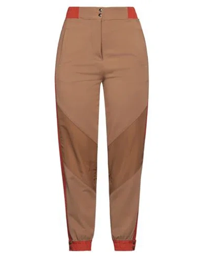 Eleventy Woman Pants Camel Size S Viscose, Polyamide, Elastane, Polyester In Brown